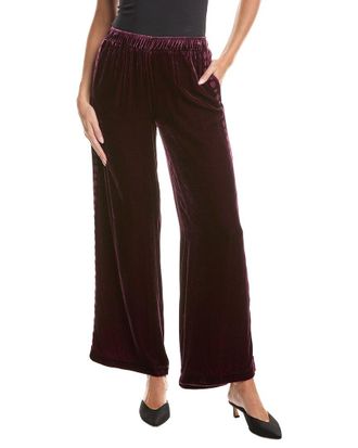Johnny Was Velvet Silk-Blend Pant