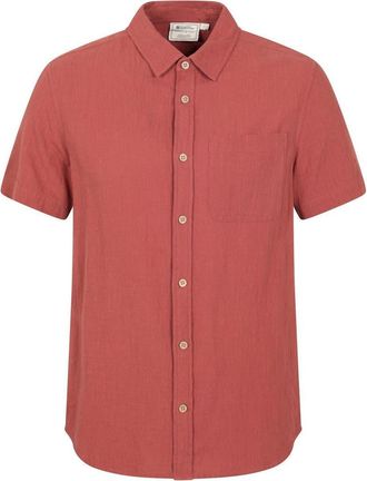 Mountain Warehouse Palm Textured Short-Sleeved Shirt in Rust at Nordstrom, Size Xx-Large
