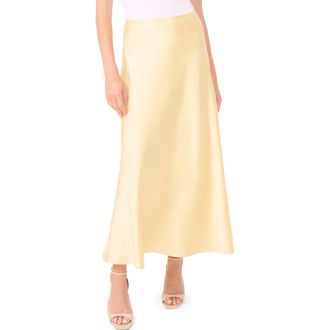 1.State Bias Cut Maxi Skirt in Pastel Yellow at Nordstrom Rack, Size 14