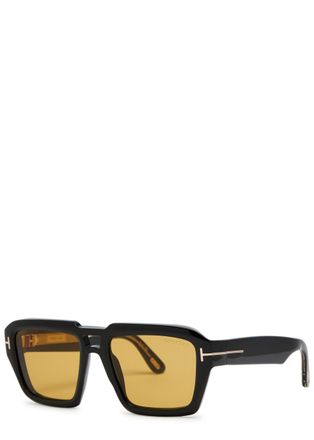 Tom Ford Icon Aviator-style Sunglasses - Black - One Size