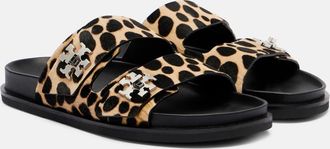 Tory Burch Sandali T Lock in cavallino