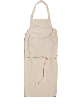 ONCE MILANO mid-length linen apron - unisex - Linen/Flax - One Size - Neutrals