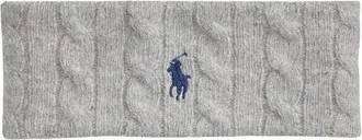 Ralph Lauren Accessoires, Dames, Grijs, ONE Size, Wol, Kabelgebreide Wol-Cashmere Hoofdband