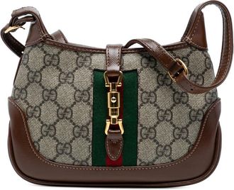 Gucci Pre-owned Gucci Mini GG Supreme Web Jackie 1961 Crossbody Ladies 637092 493075