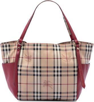 Burberry Pre-owned Burberry Small Leather Trimmed Haymarket Check Coated Canvas Canterbury Tote Ladies 0YVWPMMLS9YF8MKV
