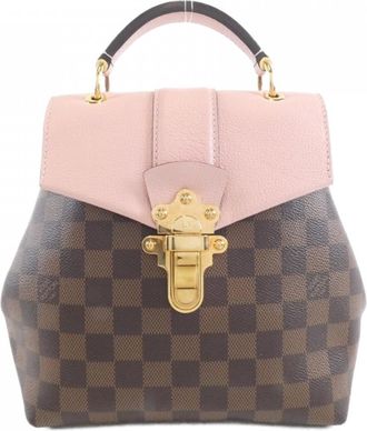Louis Vuitton Ebene Magnolia Coated Canvas Leather Backpack (Pre-Owned)