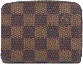 Louis Vuitton Pre-owned Damier Coated Canvas Coin Case - Dames - Vintage Accessoires - Bruin - ONE Size - Vintage