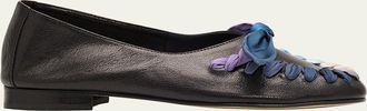 Hereu Juliol Foulard Leather Deconstructed Loafers