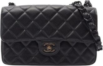 Chanel Pre-owned Vintage Schoudertas - Dames - Vintage Schoudertas - Zwart - ONE Size - Leer - Vintage