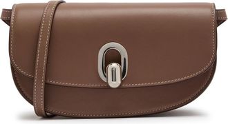 Savette Tondo Leather Shoulder bag - Taupe - One Size