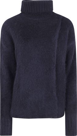 Uma Wang Sweater Highneck Fluffy Wool