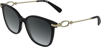 Longchamp LO805S 001 Womens Sunglasses Black Size 55