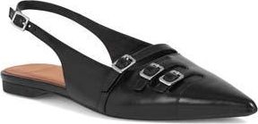 Vagabond Hermine Pointed Toe Slingback Flat in Black at Nordstrom Rack, Size 8Us / 38Eu