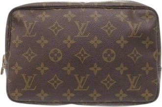 Louis Vuitton Pre-owned Monogram Pouch - unisex - Vintage Clutch - Bruin - ONE Size - Vintage