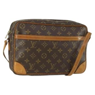 Louis Vuitton Pre-owned Cross Body Bags, female, Brown, Size: ONE SIZE Pre-owned Canvas Cross Body Bag