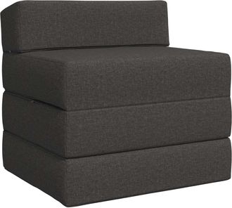 vidaXL Sof&aacute; Cama Plegable Gris Oscuro 200 X 70 X 15 Cm Tela Vidaxl