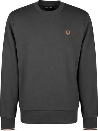 Fred Perry Crew Neck Sweatshirt M7535 - Heren - Sweatshirts & Hoodies - Groen - Maat: XL Katoen