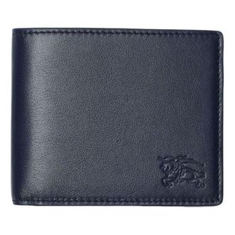Burberry 26 Pop Check Bifold Wallet Midnight Blue 81189851