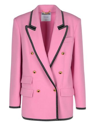 Moschino double-breasted blazer - Pink