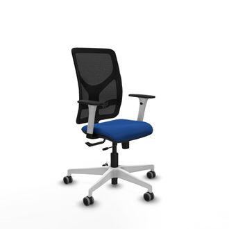 Piqueras y Crespo Silla De Oficina Piqueras Y Crespo Motilla Blanco Soporte Lumbar Ajustable