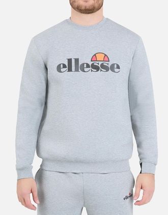 Ellesse Mens Ellesse Corvaro Sweatshirt Light Grey Marl - Size: 38
