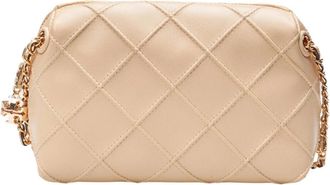 Tory Burch Gewatteerde Leren Schoudertas Vanille - Dames - Schoudertassen - Beige - ONE Size - Leer - Tassen