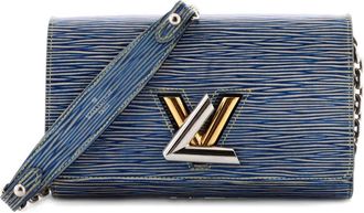 Louis Vuitton Twist Chain Wallet Epi leren crossbodytas - Blauw