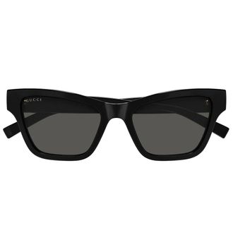 Gucci Sunglasses, unisex, Black, Size: 53 MM Cat-eye Sunglasses