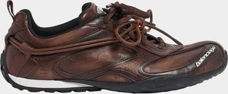 Balenciaga Men & apos;s Radar Leather Sneakers