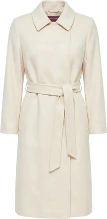 Max Mara Abrigo con cintur&oacute;n - Coats - Mujer - Blanco - 2XS