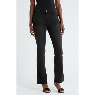 Democracy AbSolution High Waist Itty Bitty Bootcut Jeans in Washed Black at Nordstrom Rack, Size 10