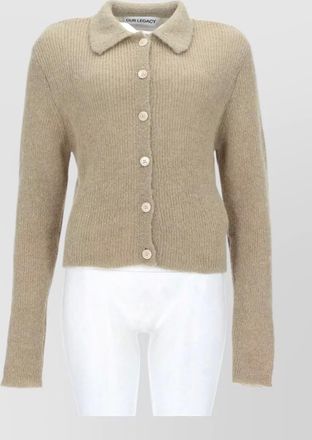 Our Legacy alpaca polo neck cardigan