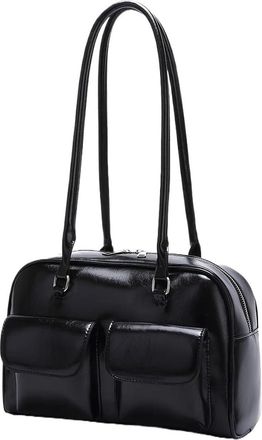 Generic Compatible For Armpit Bag, Versatile Handbag Women Tote Shoulder, Pu Leather Handbags(Black)