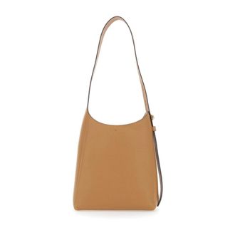 Tory Burch Tassen, Dames, Beige, ONE Size, Leer, Romy Small Shoulder Bag