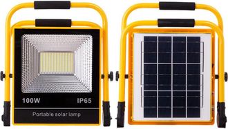 GreenIce Greenice - Proyector Led Solar 100w 6500k Panel: 6v/12w Bater&iacute;a: 3,2v/18000mah Control Remoto [ho-solarfl-100w-05]