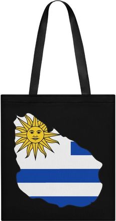 Generic Uruguay Flag Map Womens Tote Casual Shopping Bag Lightweight Shoulder Bags Hobos Handbag for Work Travel Daily 35x40cm