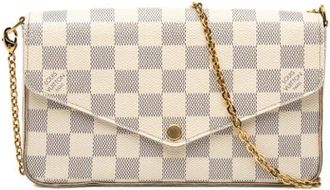 Louis Vuitton Pre-owned Pochette Felicie Crossbody Tas - Dames - Vintage Schoudertas - Wit - ONE Size - Vintage
