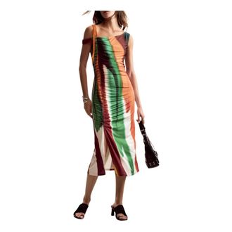 Desigual Paint Lacroix Dress - Dames - Casual kleedjes - Veelkleurig - XS - Kleedjes