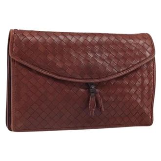 Bottega Veneta Pre-owned Clutches, female, Red, Size: ONE SIZE Pre-owned Vintage Clutch Bag