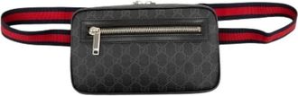 Gucci Pre-owned Canvas Belt Bag - unisex - Vintage Heuptassen - Zwart - ONE Size - Leer - Vintage
