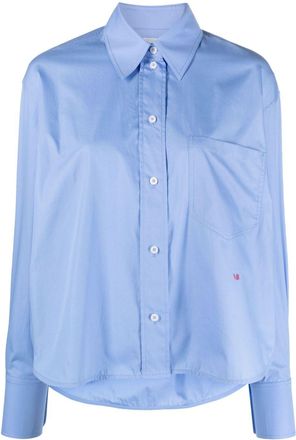 Victoria Beckham Womens Shirts Clear Blue