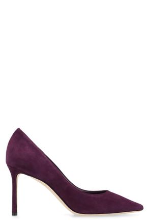 Jimmy Choo London Purple Solid Pointed Toe Pumps