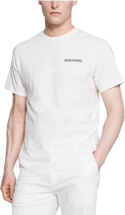 Dockers Logo T-Shirt - Heren - T-shirts - Wit - XL - Katoen - Tops