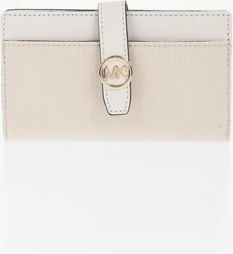 Michael Kors MICHAEL Cotton Wallet GREENWICH With Gold-Effect Monogram size Unica
