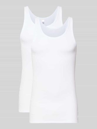 Schiesser Tanktop aus Baumwolle im 2er-Pack in Weiss, Größe 5