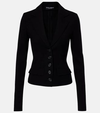 Dolce & Gabbana Wool-blend canvas jacket