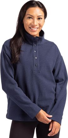 Cutter & Buck Hunts Point Eco Textured Fleece Recycled Womens Snap Pullover