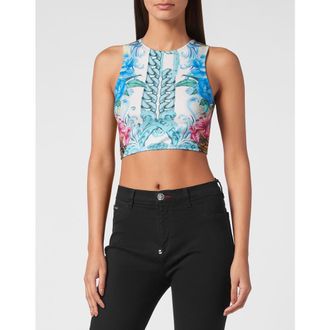Philipp Plein Top Ss Hawaii Women in Lightblue at Nordstrom, Size X-Small