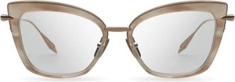 Dita Eyewear Amorly Oversized Square Frame Sunglasses with Mirrored Lenses