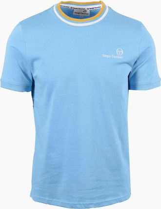Sergio Tacchini Mens SERGIO TACCHINI RAINER FC T-SHIRT BALTIC SEA/WHITE/OLD GOLD - Blue - Size: 40